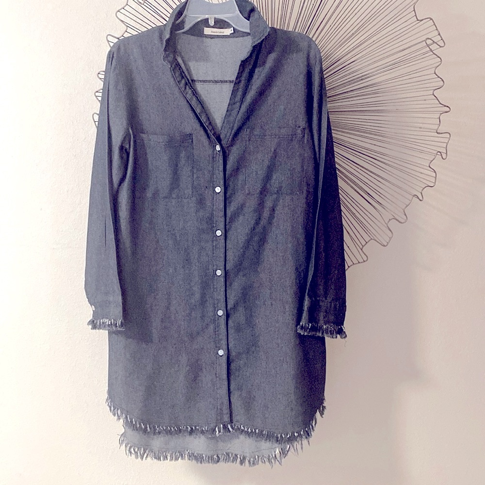 Francis Cabrel Dress or Tunic Dark Charcoal Size M